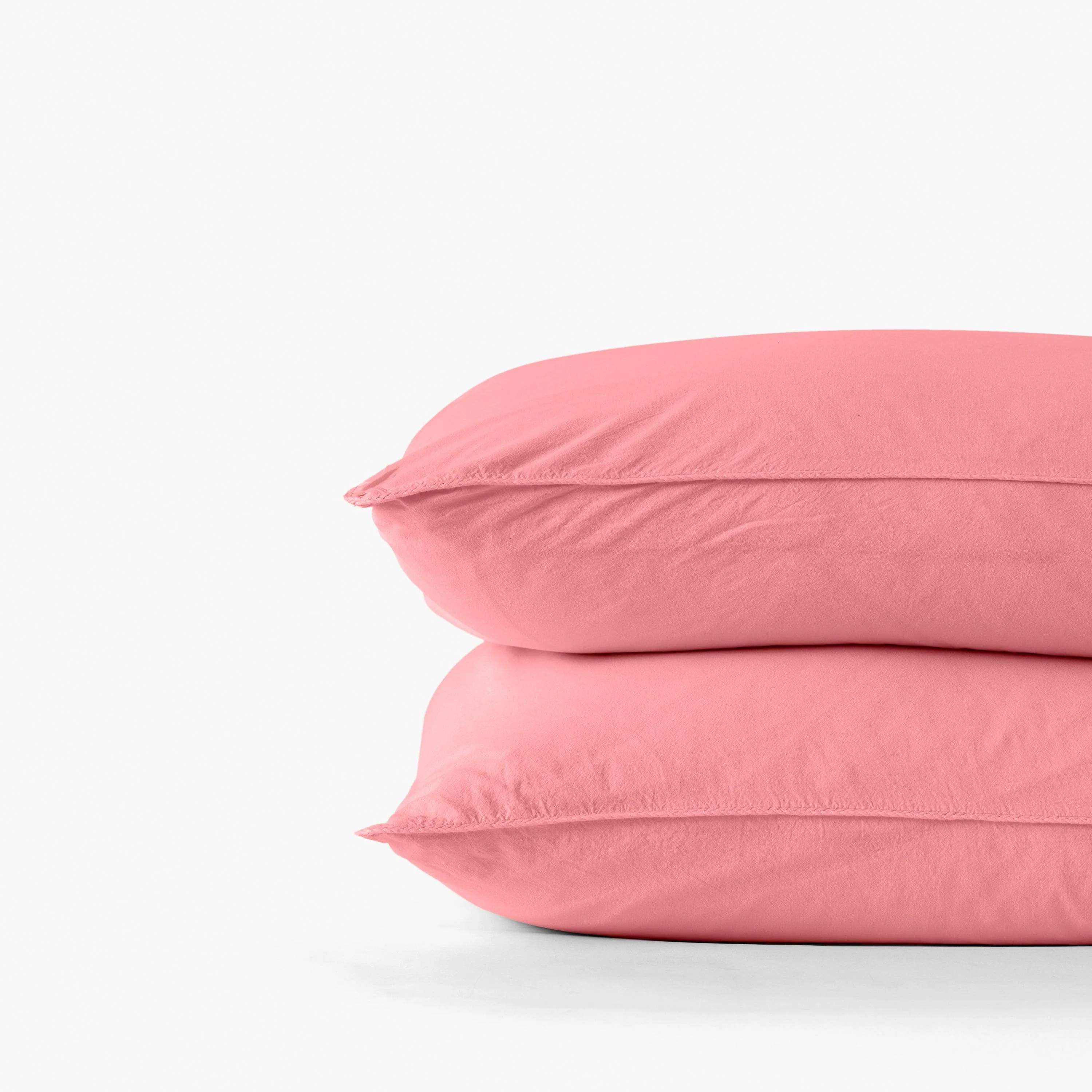Souffle Organic Cotton Square Pillowcase Petal - Image 2