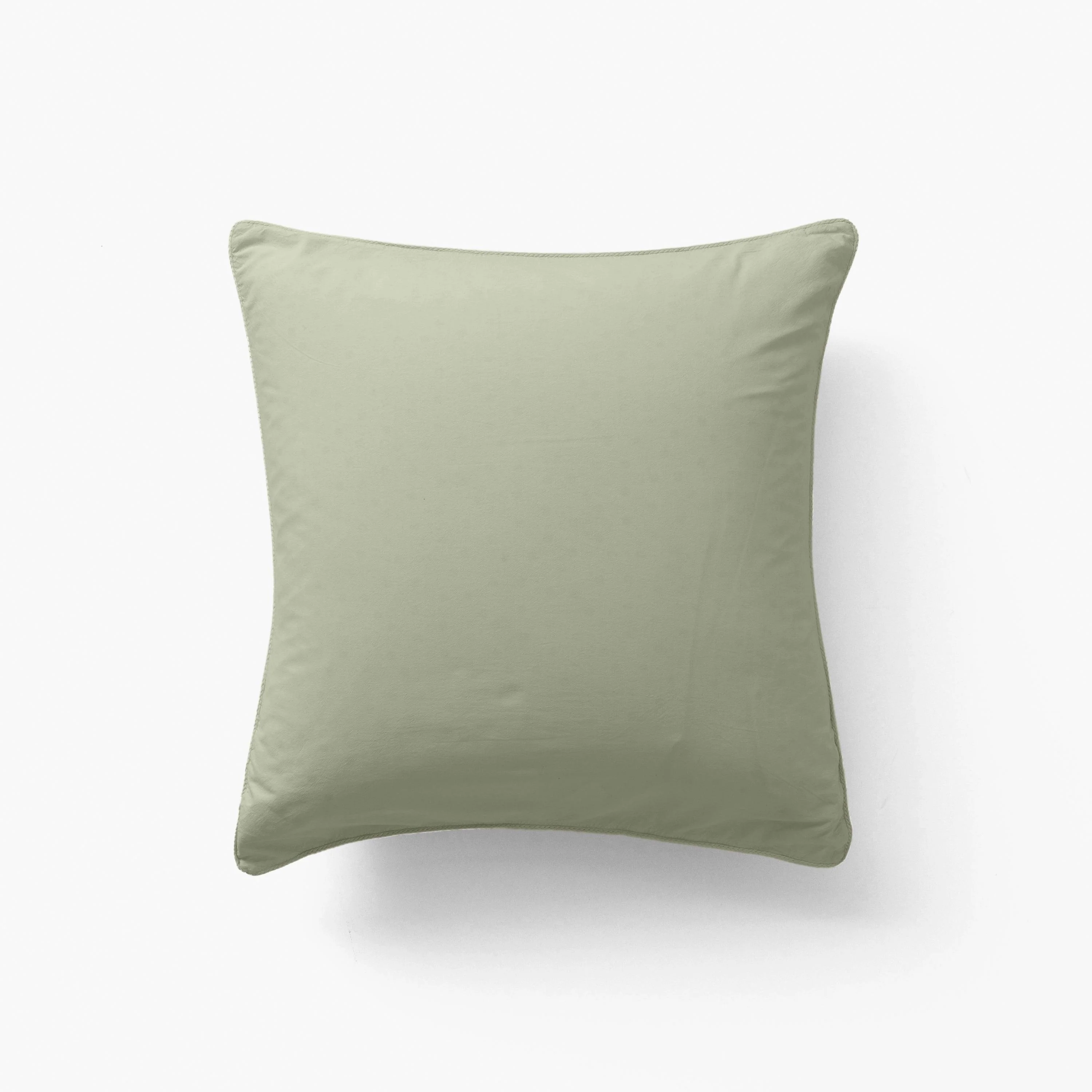 Souffle Organic Cotton Square Pillowcase Sage
