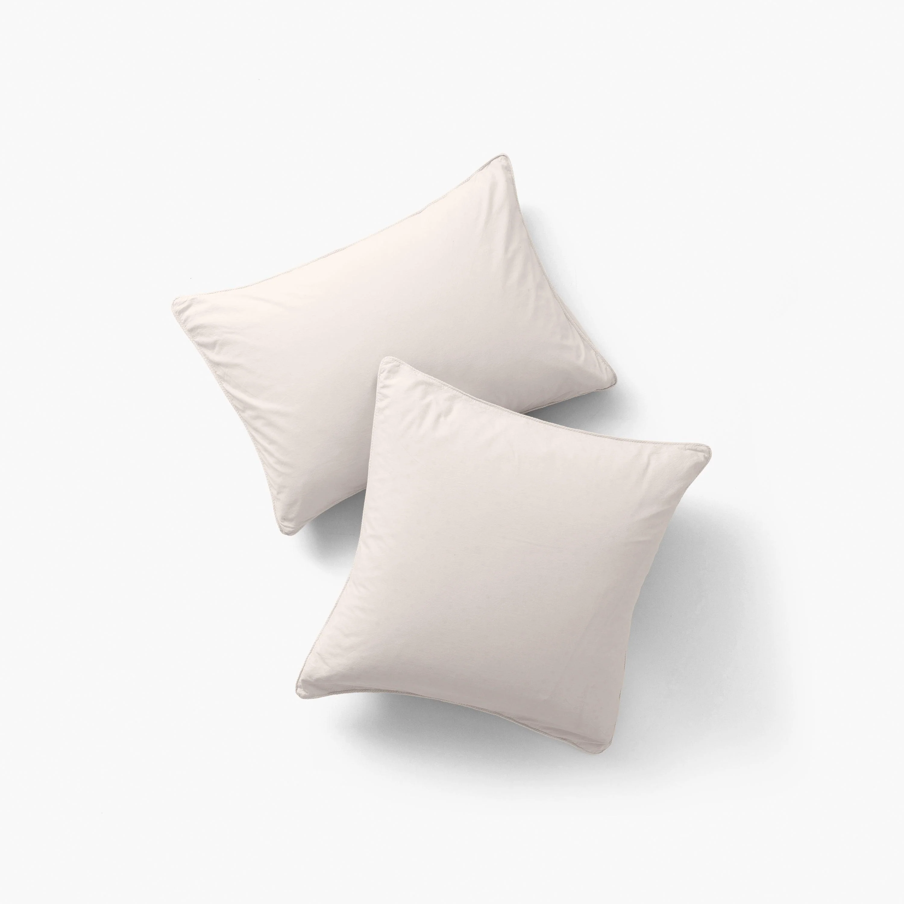 Souffle Organic Cotton Square Pillowcase Vanilla - Image 4