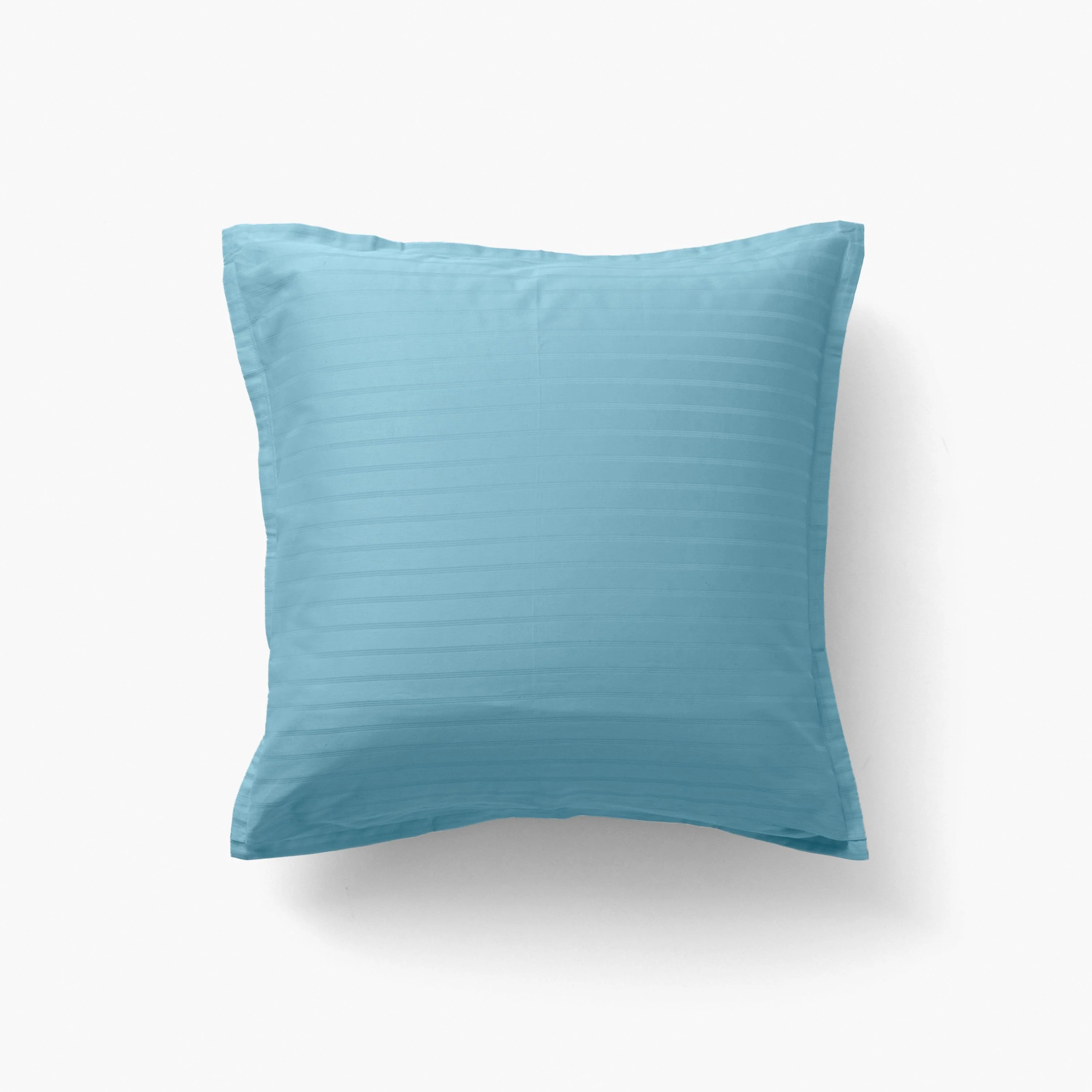 Square Pillowcase in Cotton Sateen Jacquard Prestige Glacier - Image 2