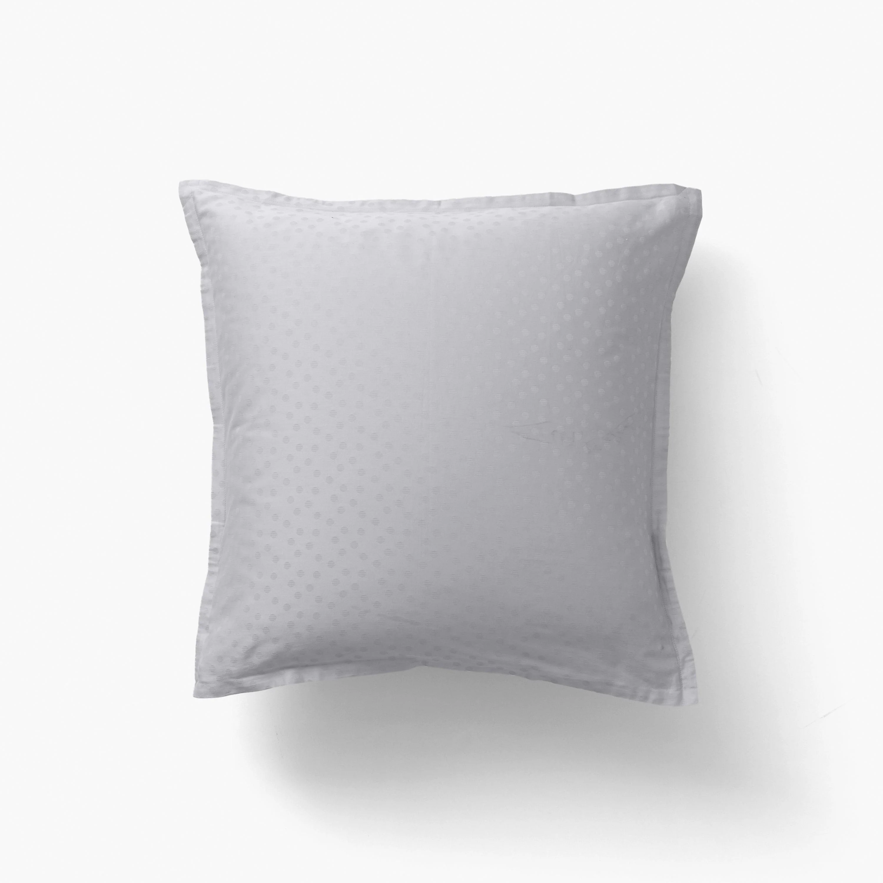 Square Pillowcase in Cotton Sateen Jacquard Prestige Turtle Dove