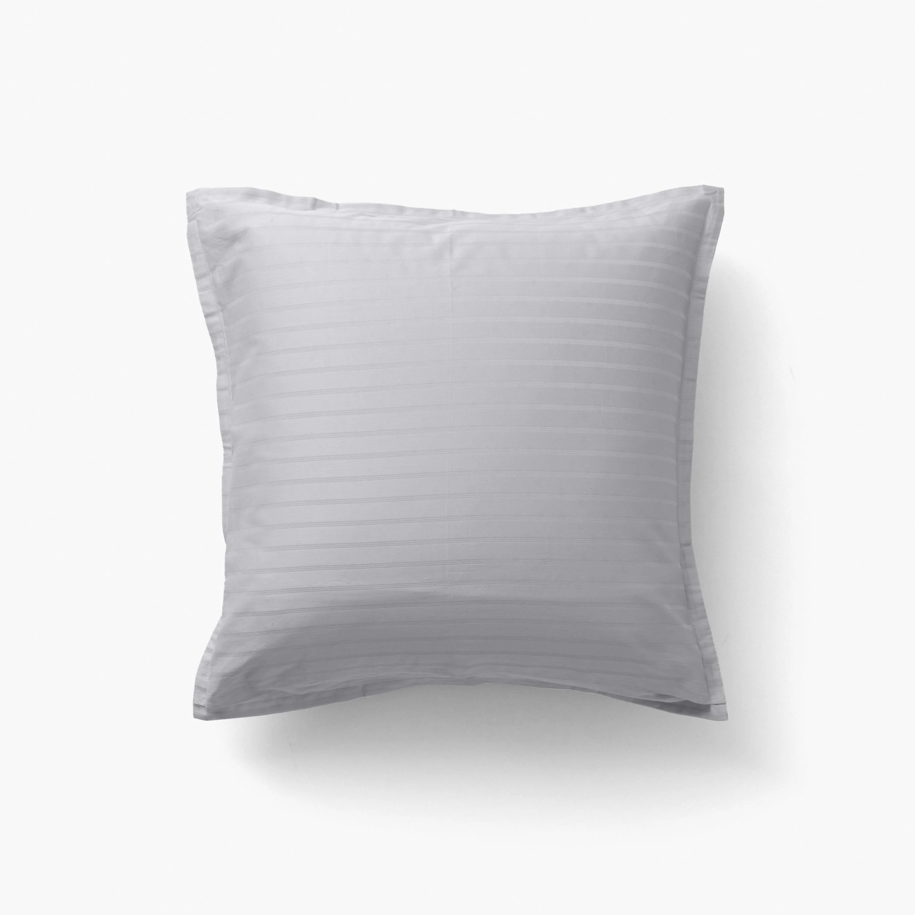 Square Pillowcase in Cotton Sateen Jacquard Prestige Turtle Dove - Image 2