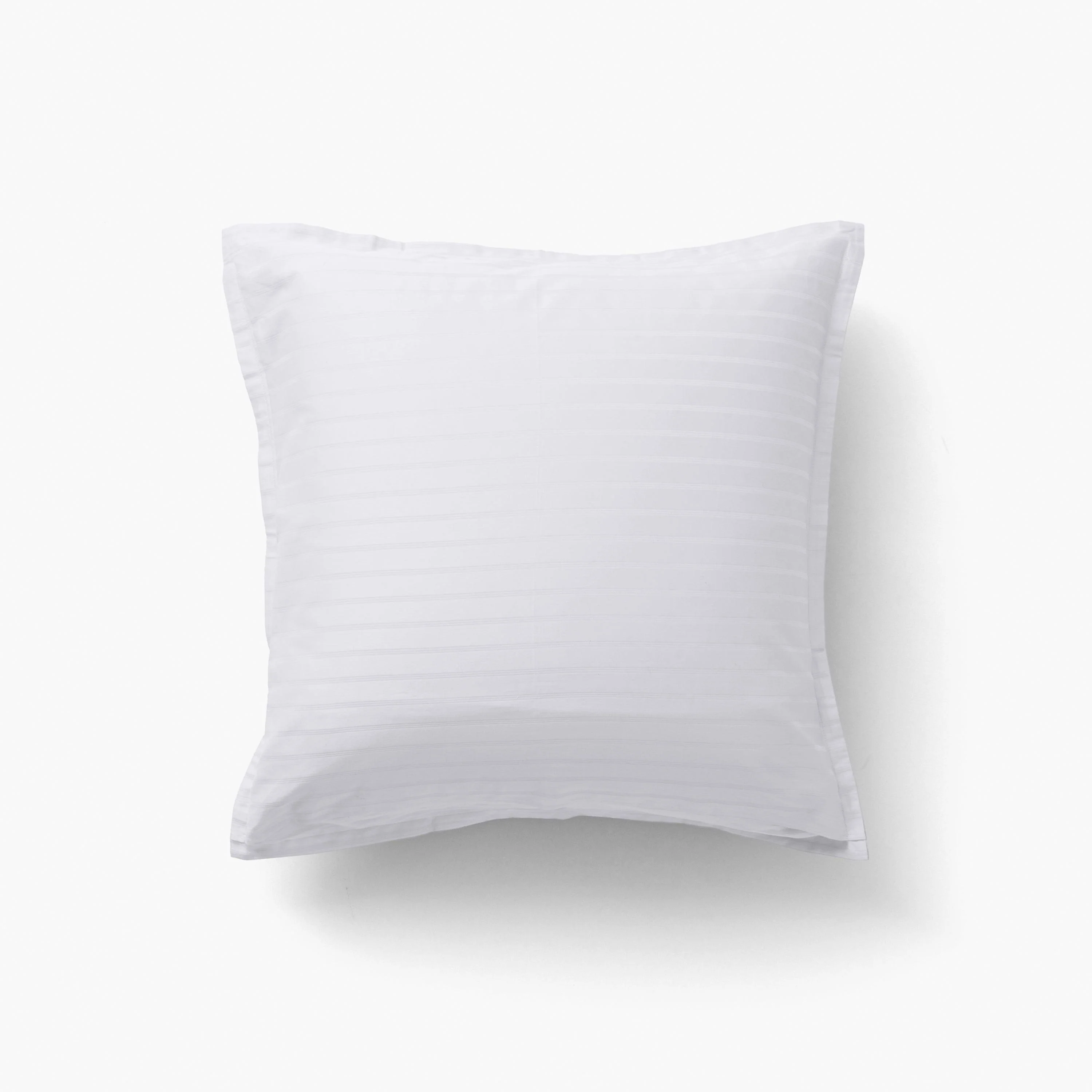 Prestige Square Pillowcase in Cotton Sateen Jacquard White - Image 2