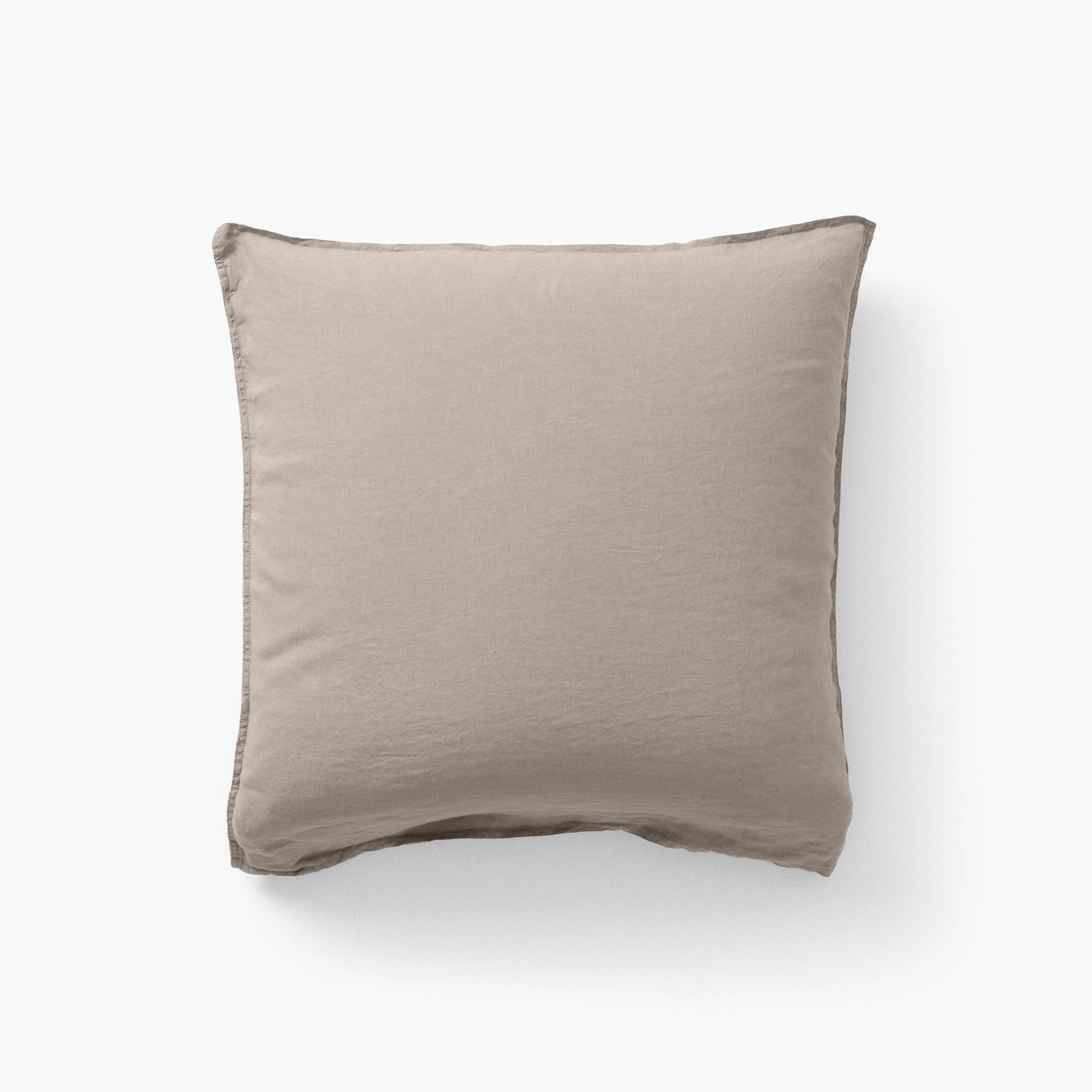 Songe Square Linen Pillowcase - Grege