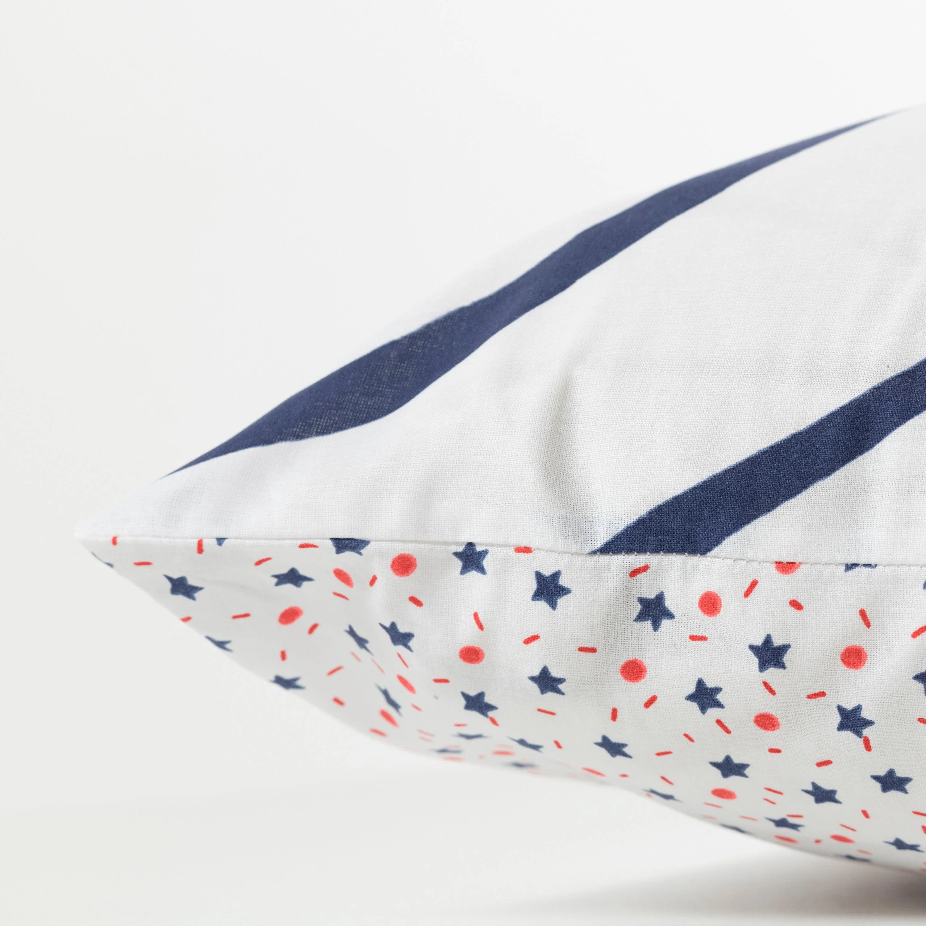 Square Reversible Pillowcase Organic Cotton Ptitchic Cat - Image 2