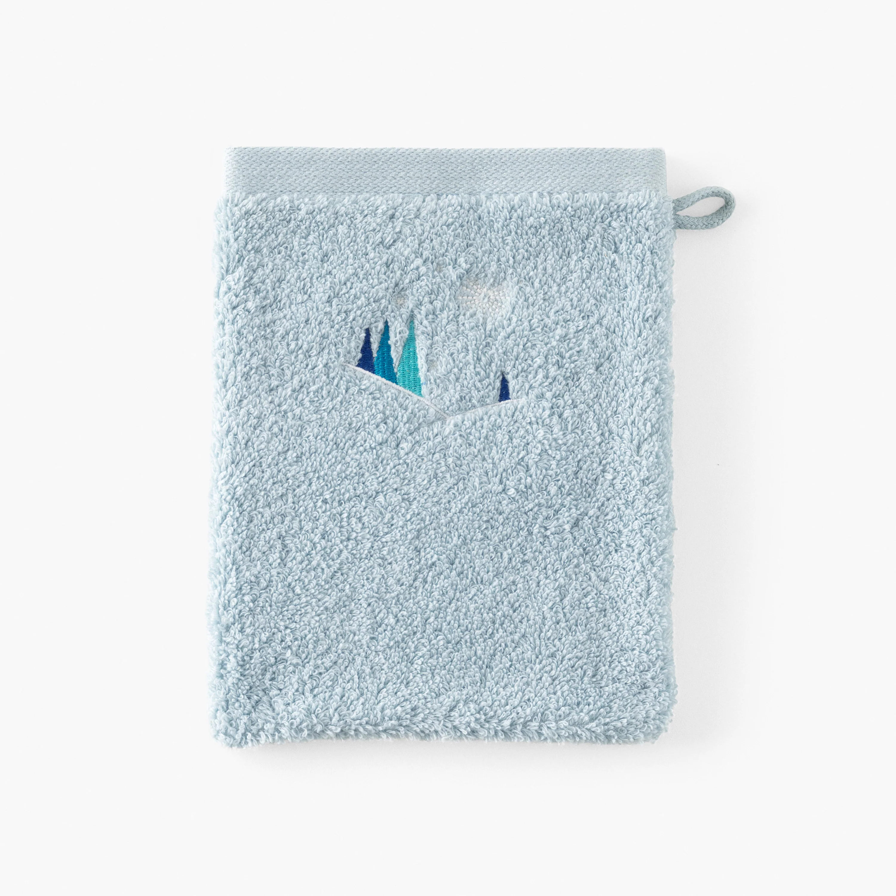 Stellaire Cotton Bath Glove - Banquise Blue