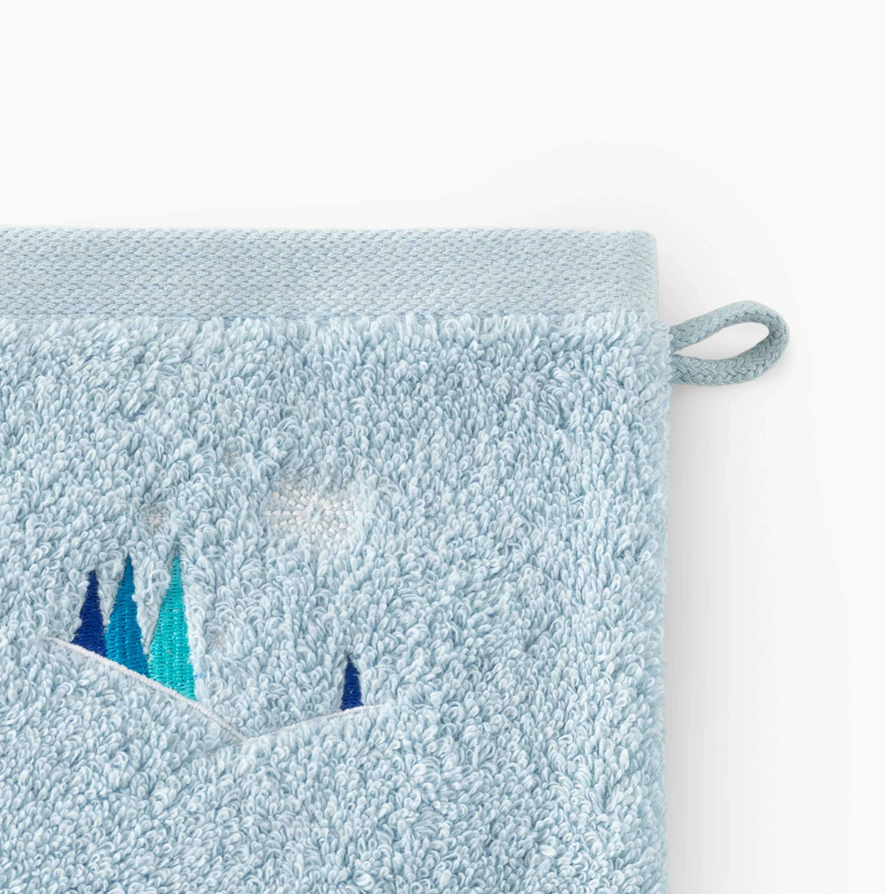 Stellaire Cotton Bath Glove - Banquise Blue - Image 4