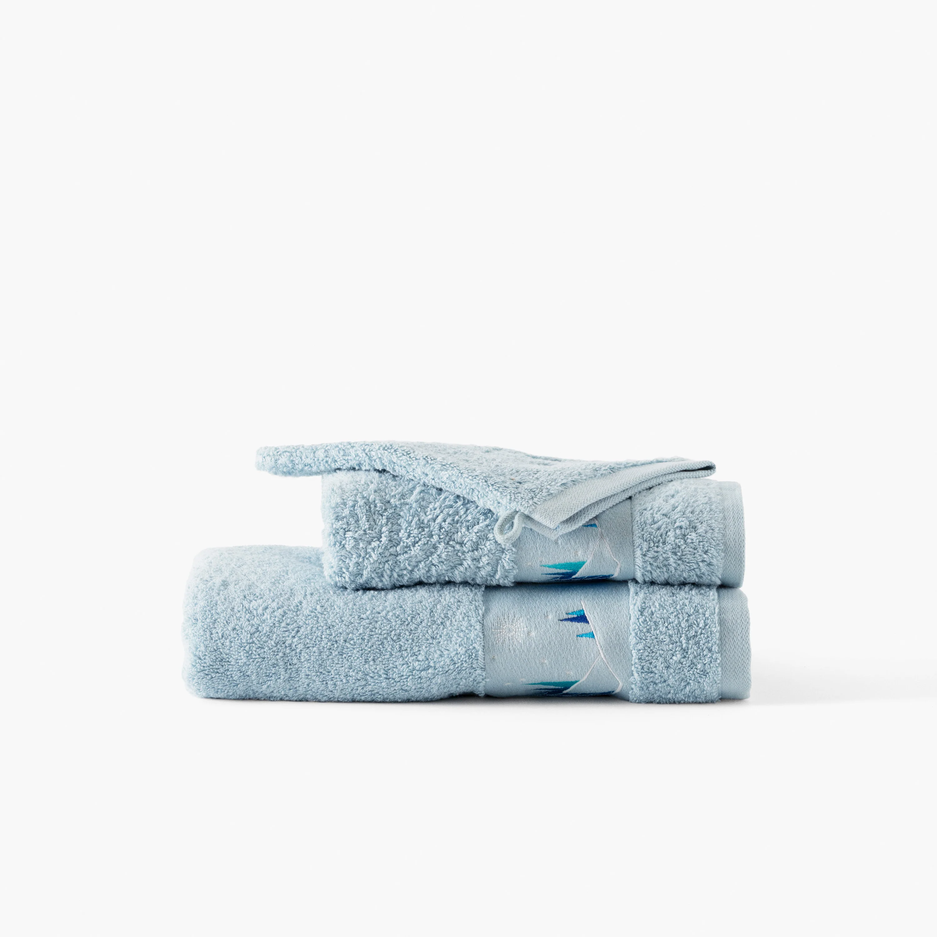 Stellaire Cotton Bath Towel - Banquise Blue - Image 6