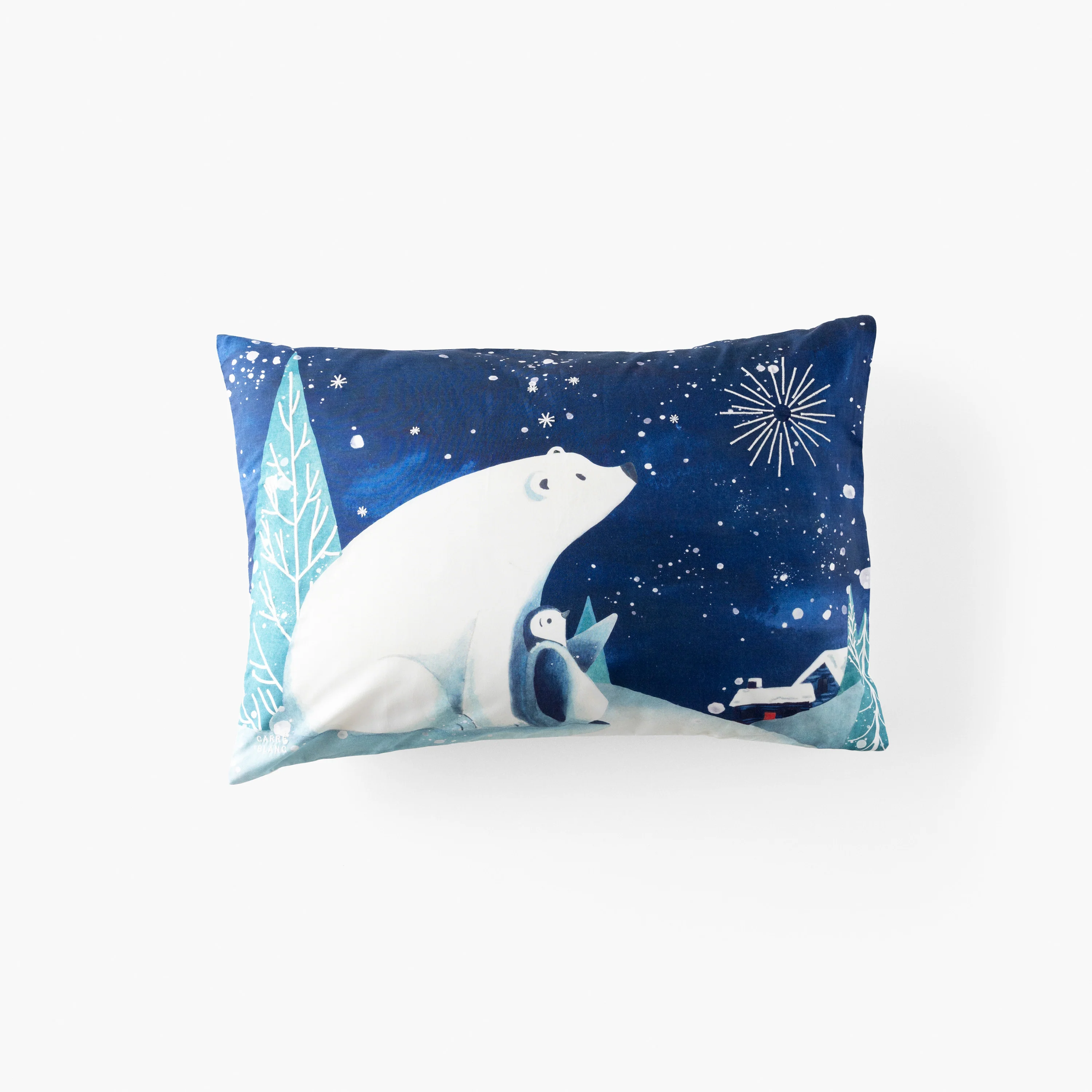 Stellaire Cotton Rectangular Pillowcase - Blue