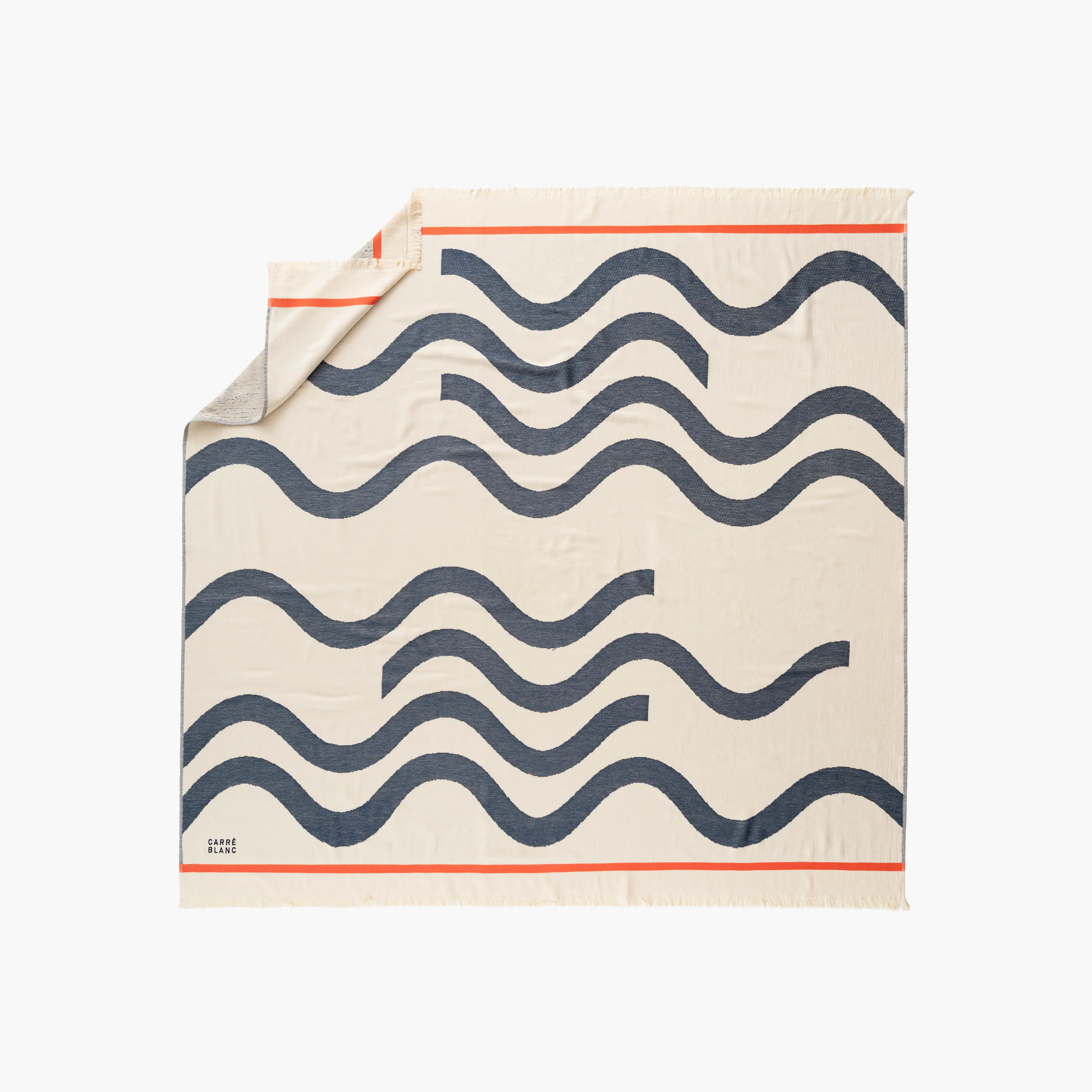 Tandem Cotton Turkish Beach Towel - Sand - Image 3