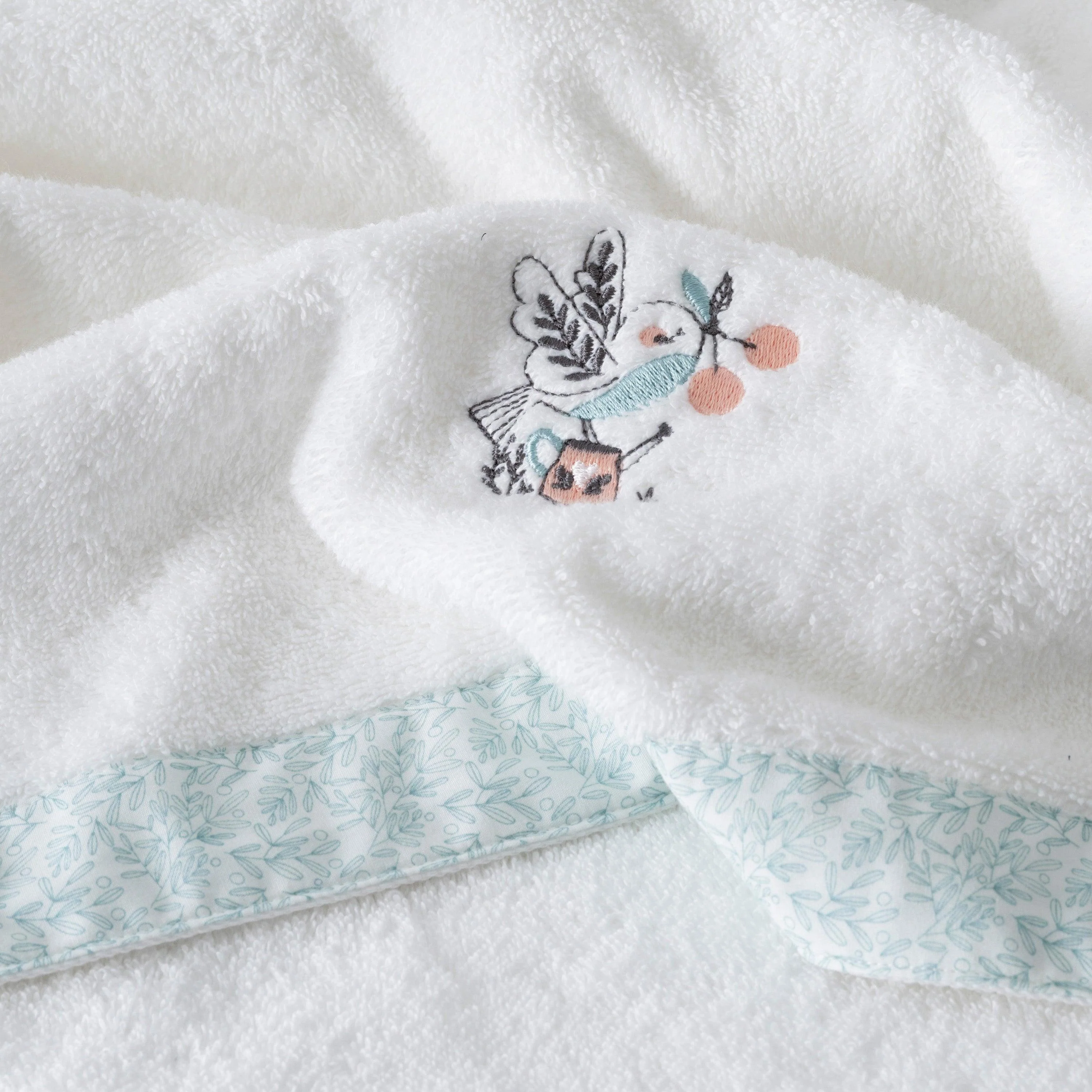 Towel Organic Cotton Jardine White - Image 2