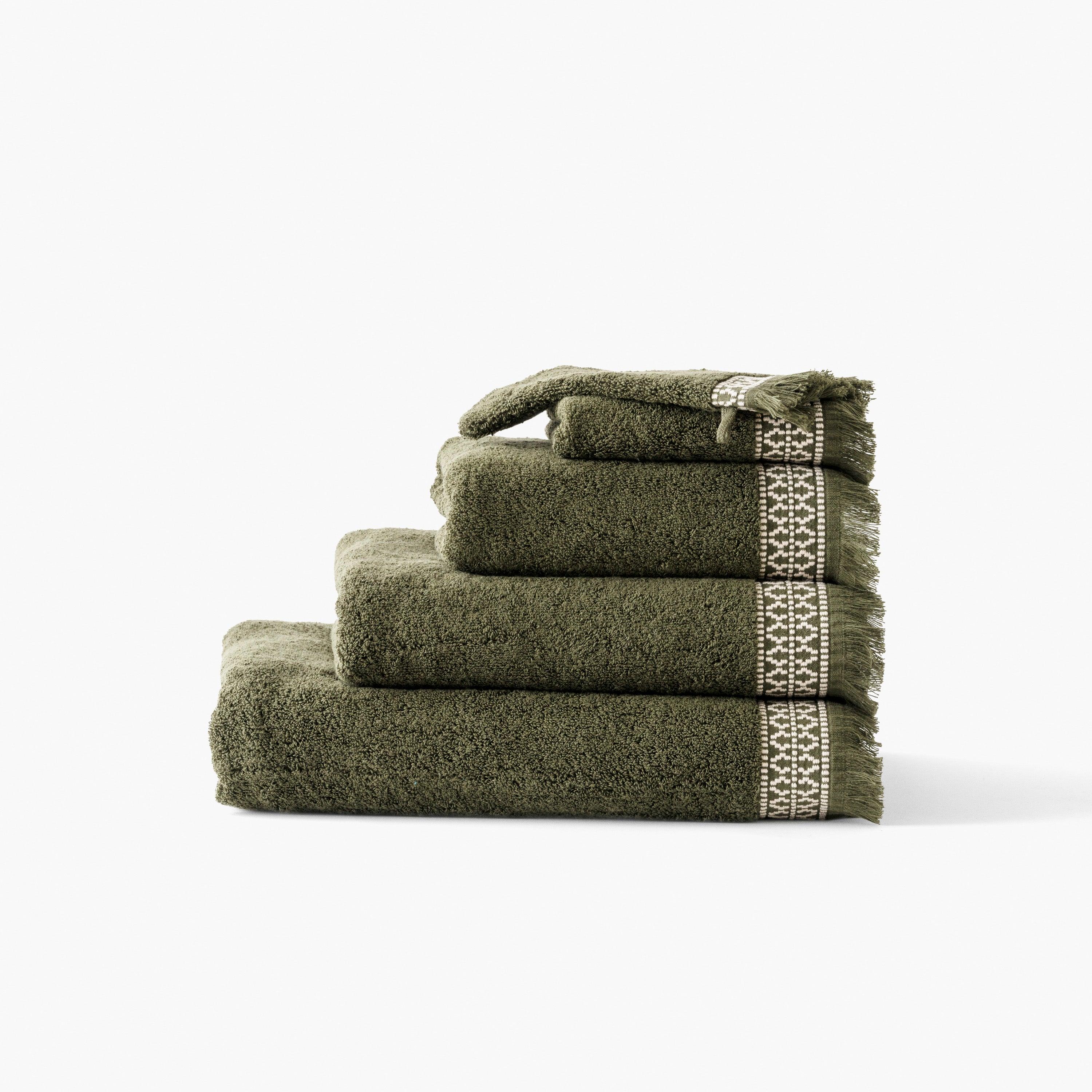 Villasol Cotton Bath Towel - Khaki Green - Image 6