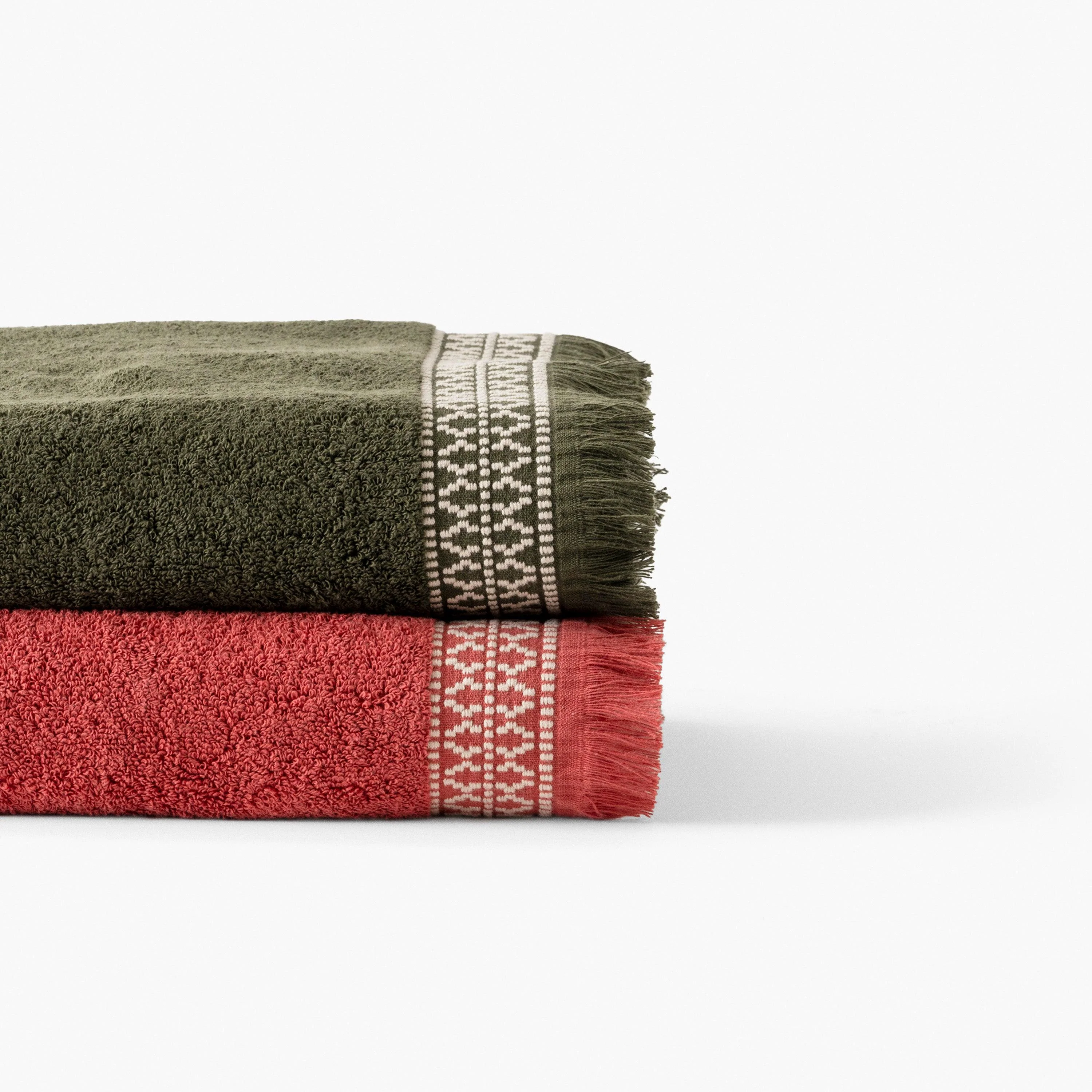 Villasol Cotton Bath Towel - Khaki Green - Image 8