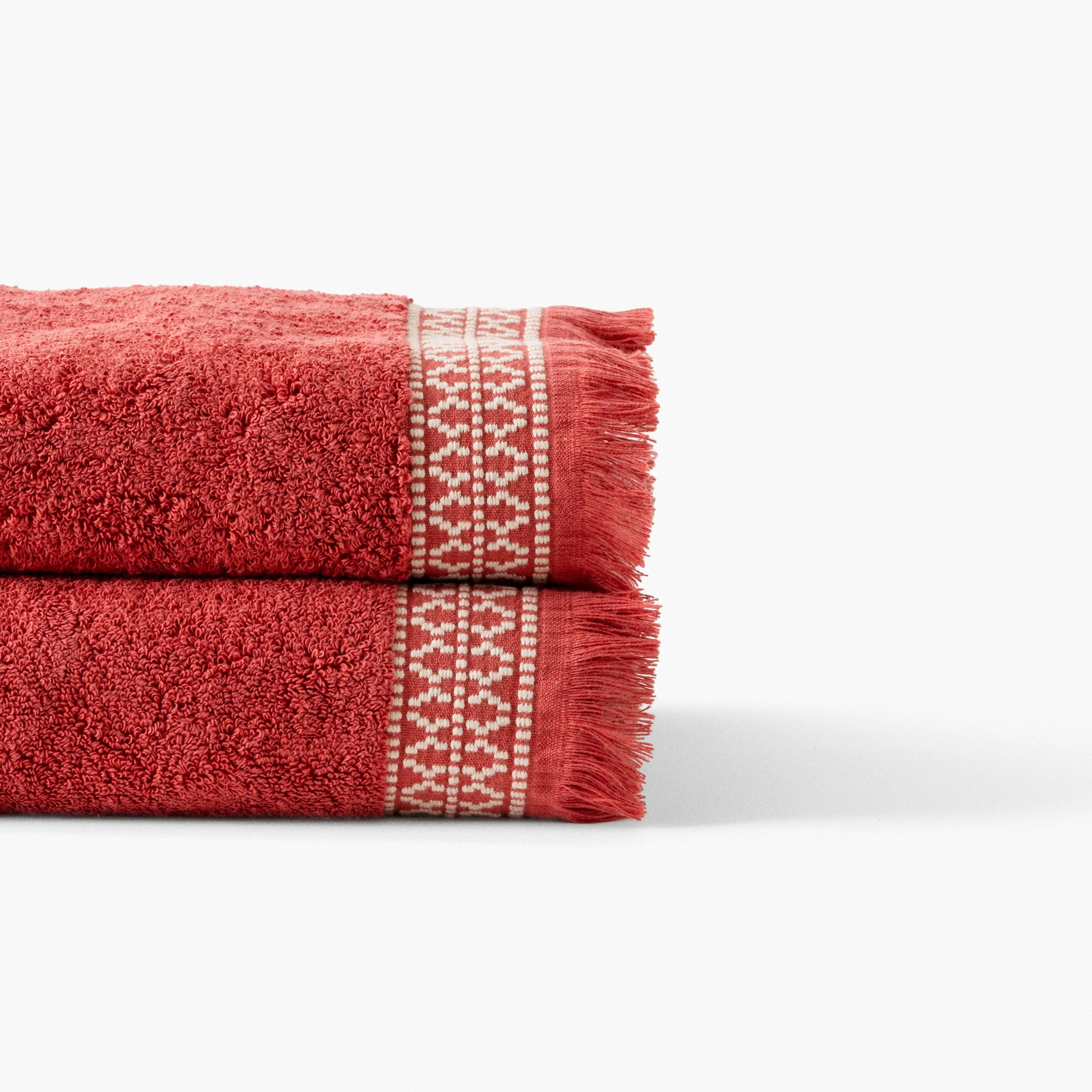 Villasol Cotton Bath Towel - Terracotta