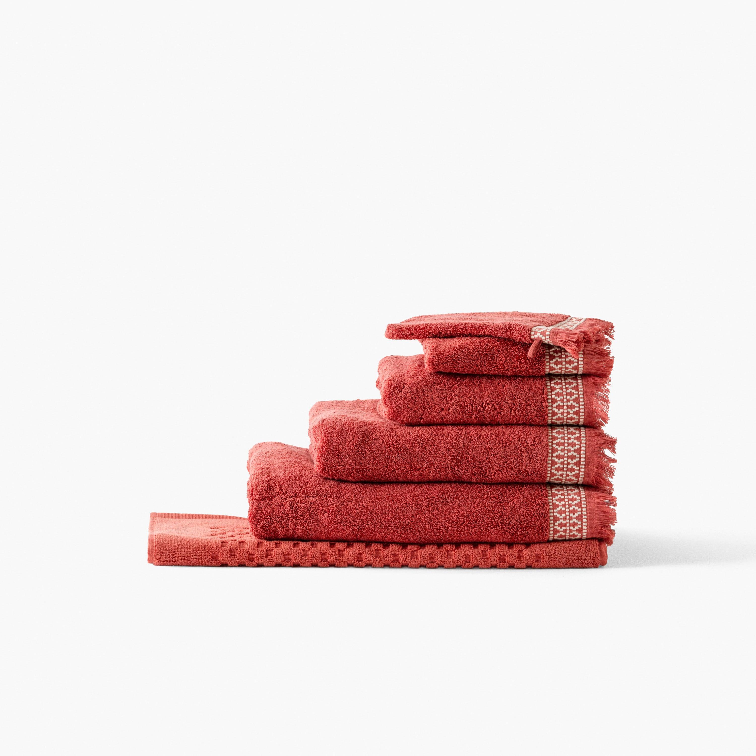 Villasol Cotton Bath Towel - Terracotta - Image 5