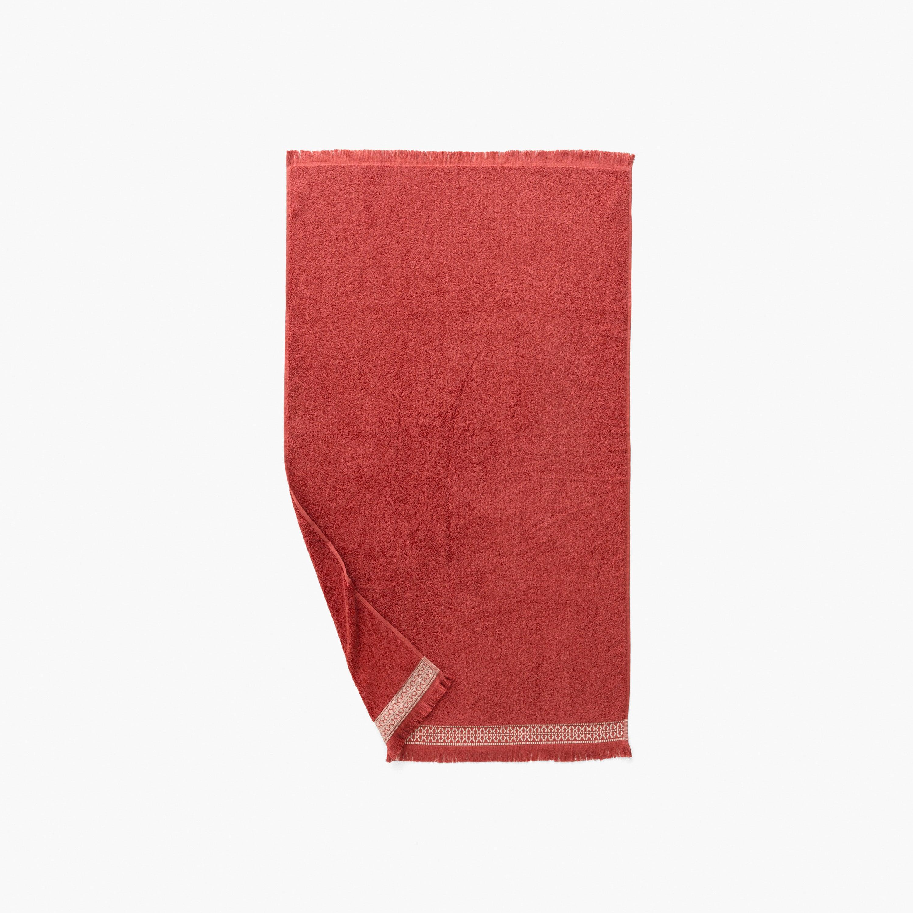 Villasol Cotton Bath Towel - Terracotta - Image 6