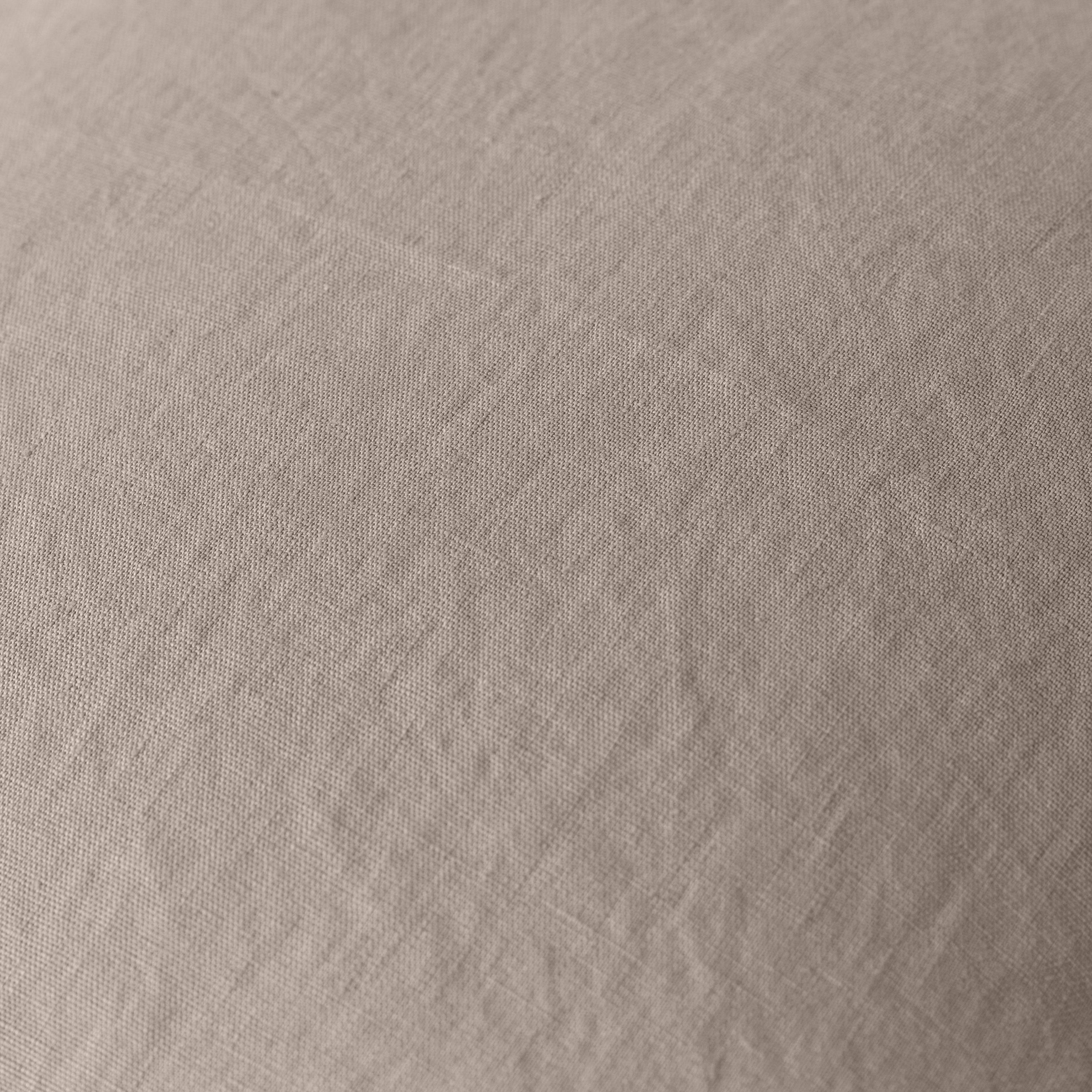 Washed linen cushion cover Songe grège - Image 5