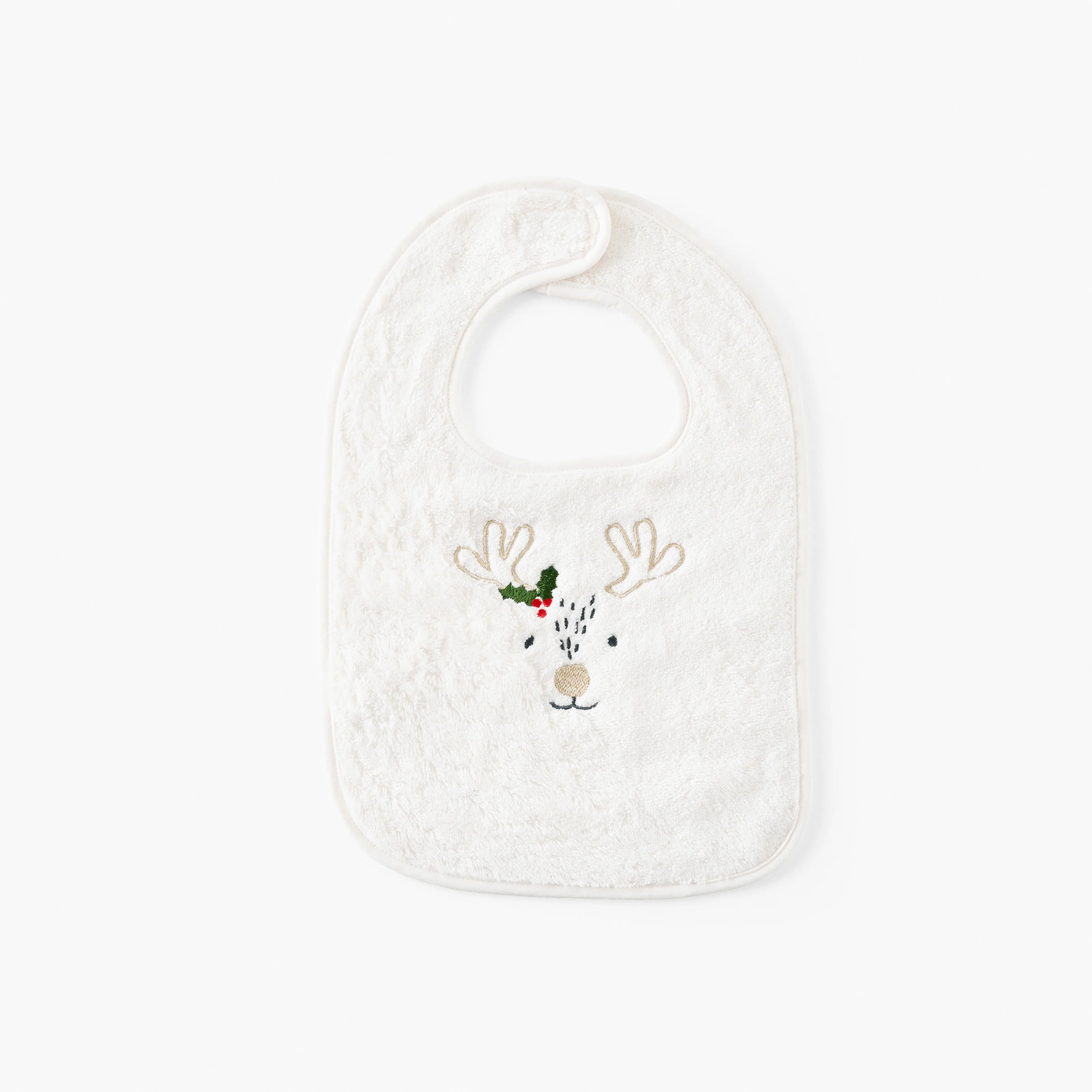 Xmasful Cotton Bib - Ivory Beige