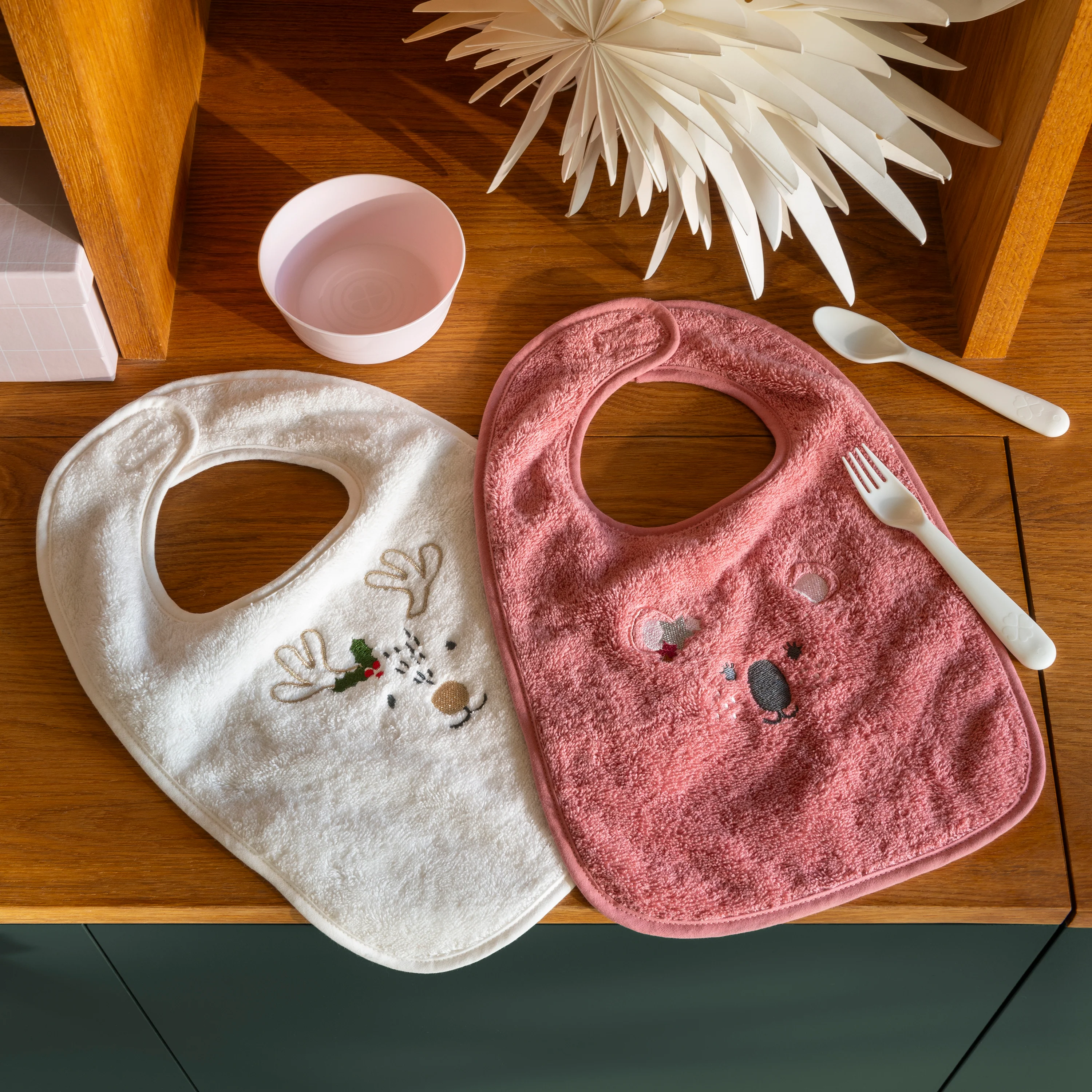 Xmasful Mini Cotton Bib - Petale - Image 2